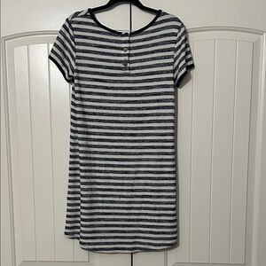 Market & Spruce Navy and White Striped Mini Dress